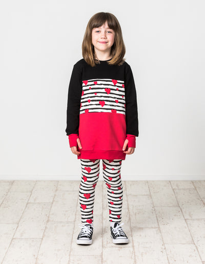 KR1406 HEARTS LONG PANEL CREW