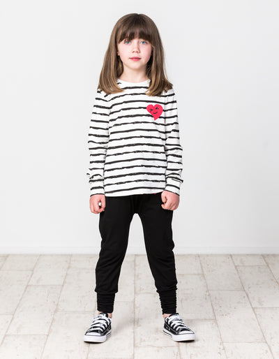 KR1407 SLOUCH PANTS IN BLACK