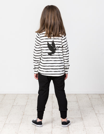 KR1407 SLOUCH PANTS IN BLACK