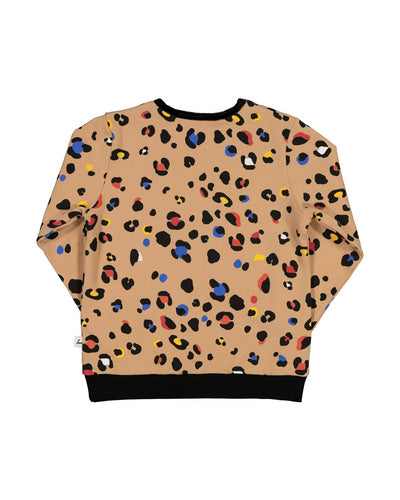 KR1413 COLOUR POP LEOPARD CREW