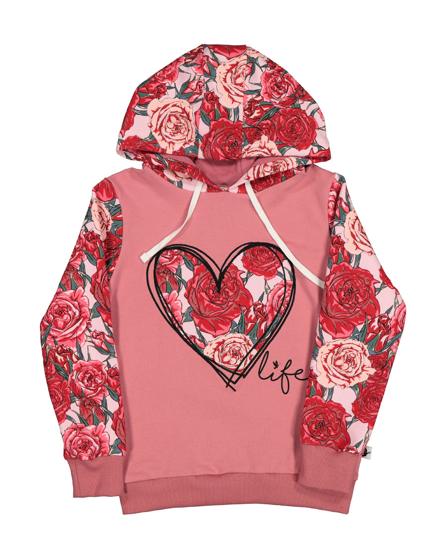 KR1421 ROSES HEART LIFE HOOD