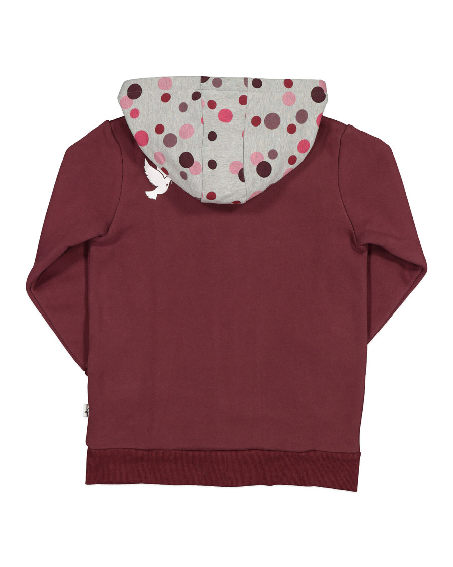 KR1447 BOYSENBERRY ZIP HOOD