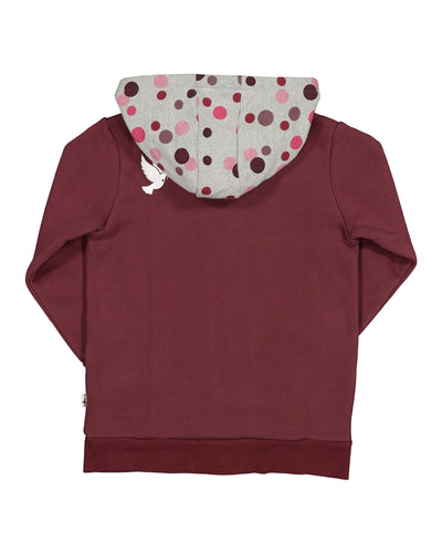 KR1447 BOYSENBERRY ZIP HOOD