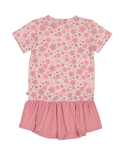 KR1503 FALLING BLOSSOM FRILL DRESS