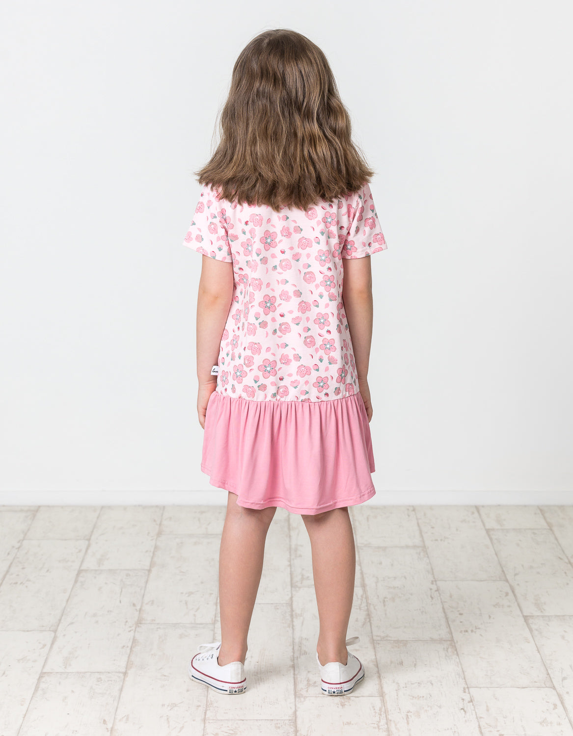 KR1503 FALLING BLOSSOM FRILL DRESS