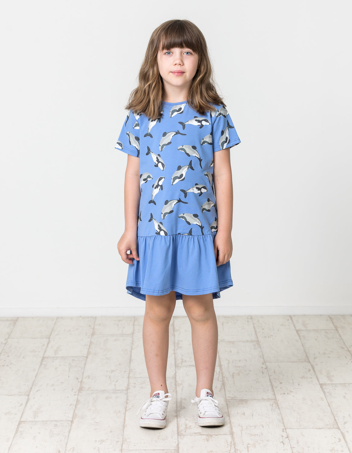 KR1523 MAUI DOLPHIN FRILL DRESS