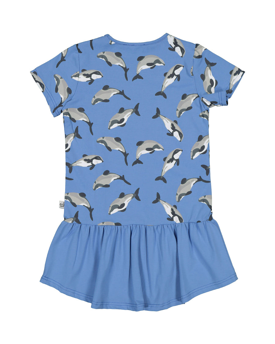 KR1523 MAUI DOLPHIN FRILL DRESS