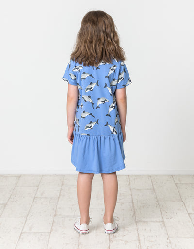 KR1523 MAUI DOLPHIN FRILL DRESS