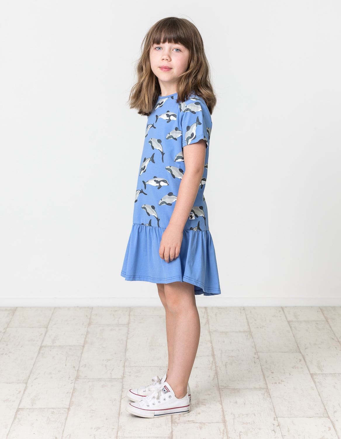 KR1523 MAUI DOLPHIN FRILL DRESS