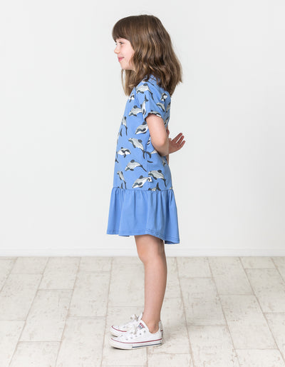 KR1523 MAUI DOLPHIN FRILL DRESS