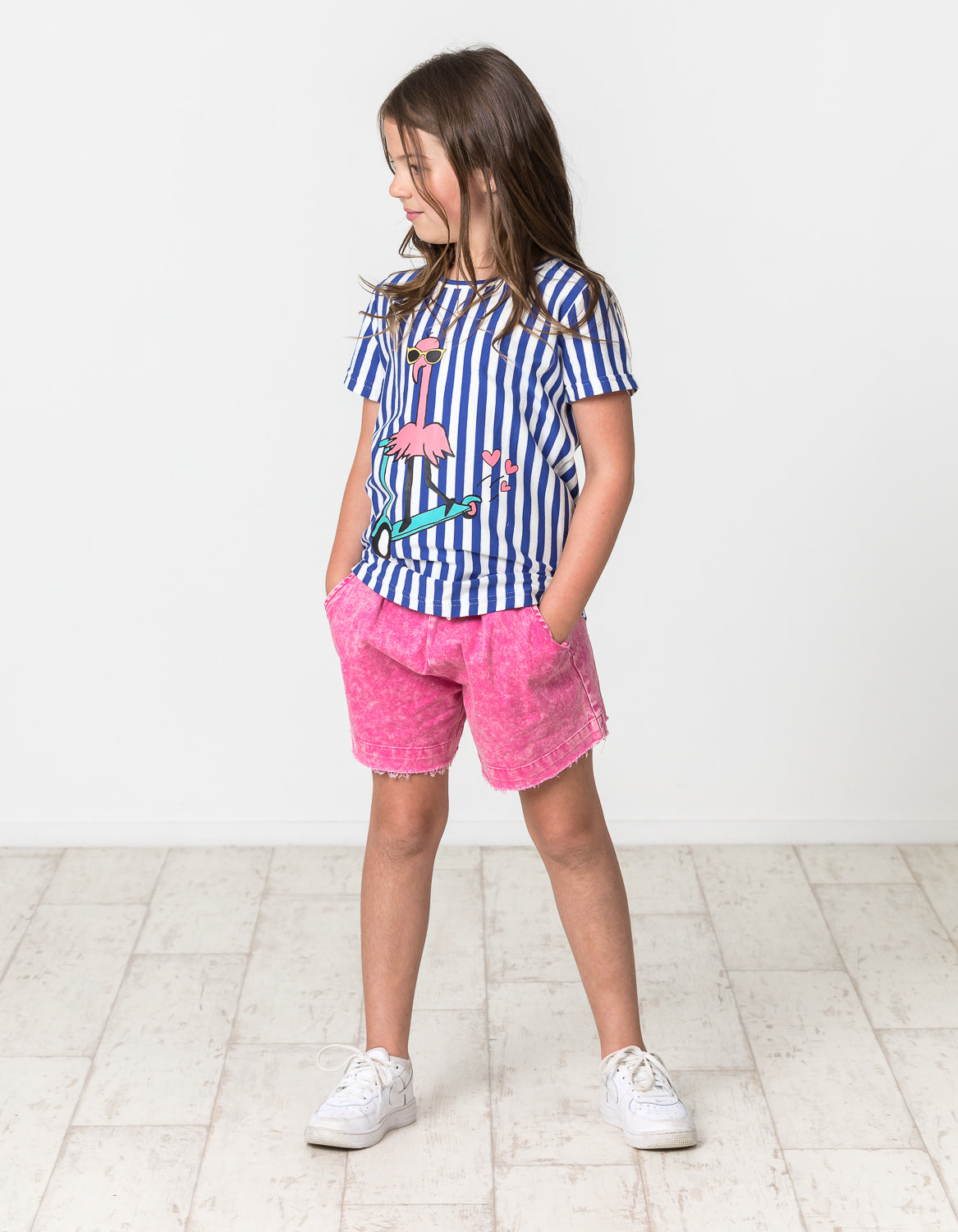 KR1526 FLAMINGO DENIM SHORT