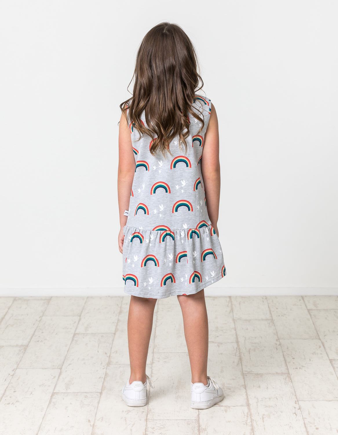 KR1537 ALL THE RAINBOWS FRILL DRESS