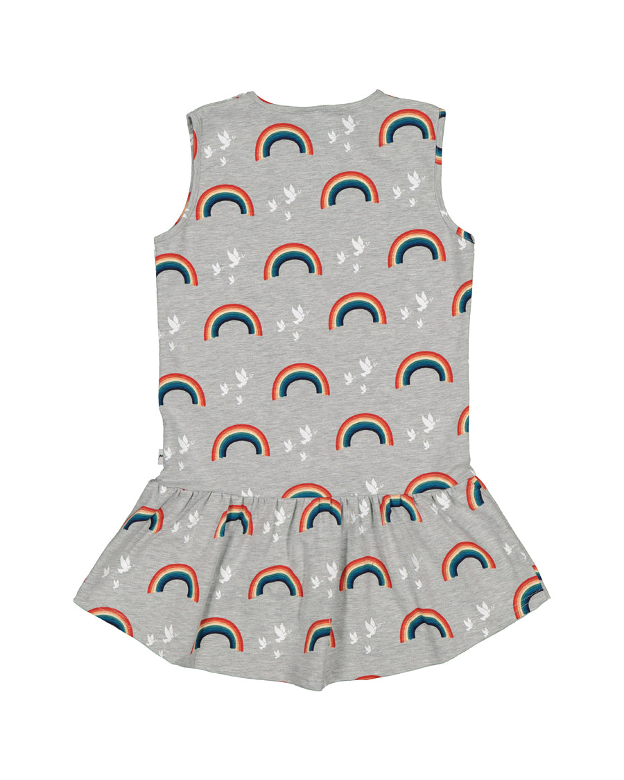 KR1537 ALL THE RAINBOWS FRILL DRESS