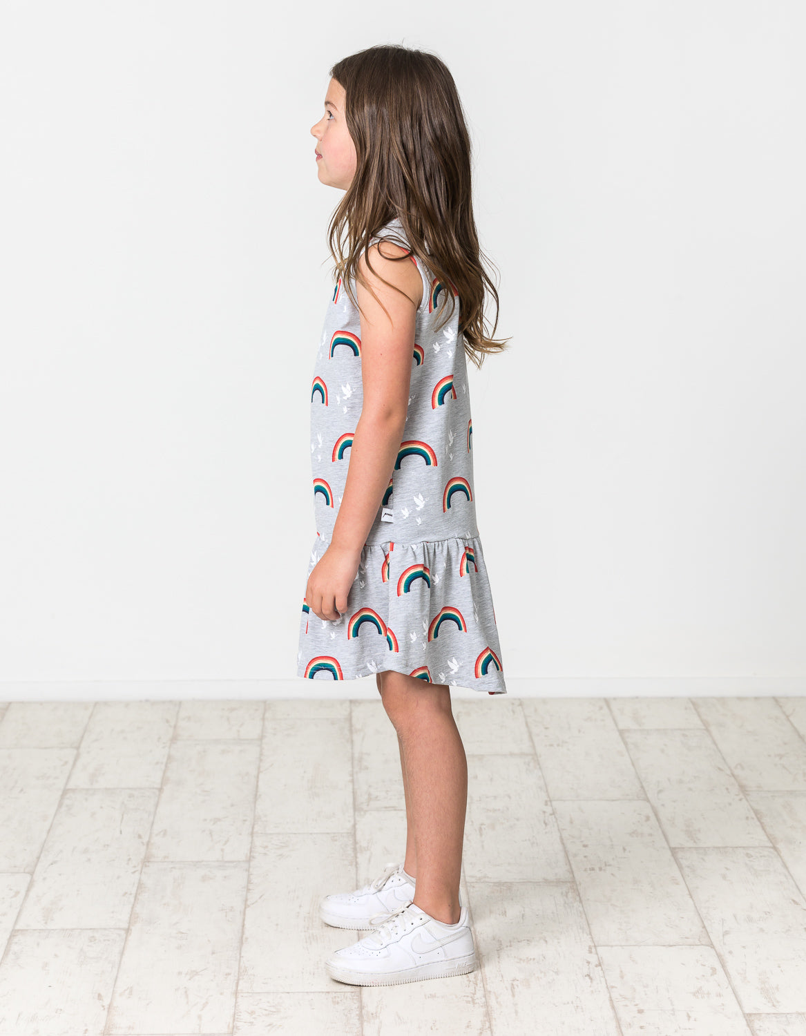 KR1537 ALL THE RAINBOWS FRILL DRESS
