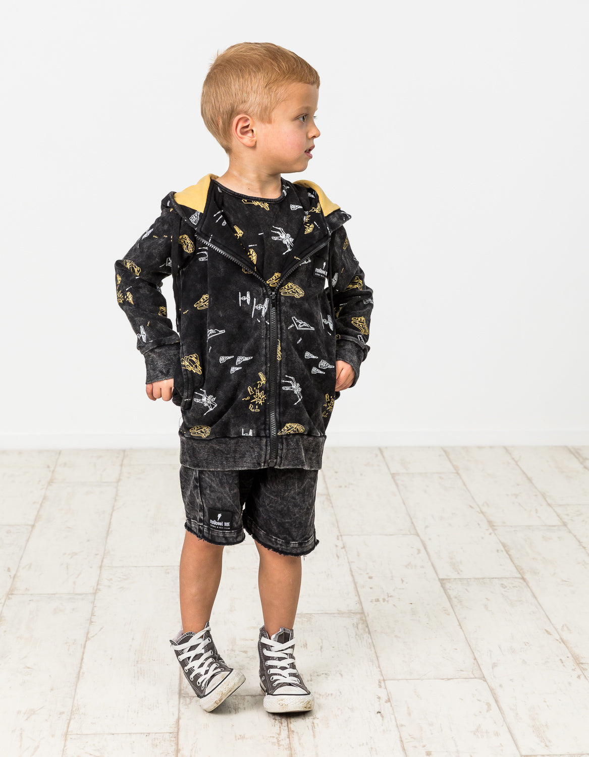 RD1203 SPACE FORCE ZIP HOOD