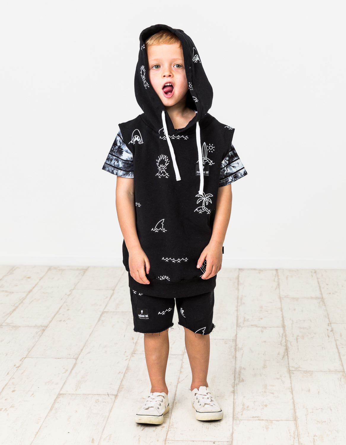 RD1215 SEASIDE SLEEVELESS HOOD