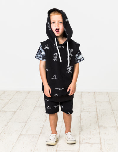 RD1215 SEASIDE SLEEVELESS HOOD