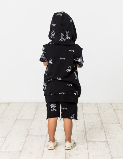 RD1215 SEASIDE SLEEVELESS HOOD