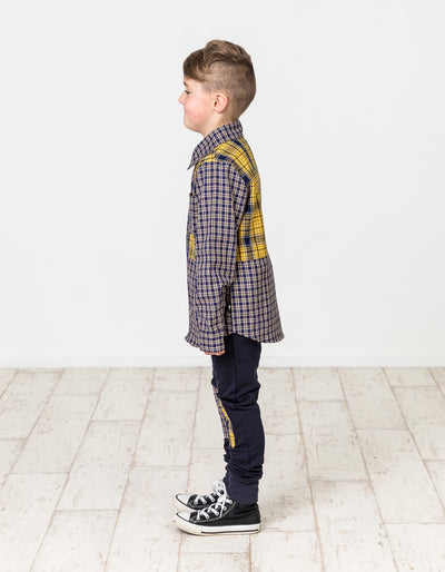 RD1311 MIXED UP PLAID SHIRT