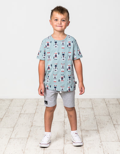 RD1407 PEACE ROBOT SHORT