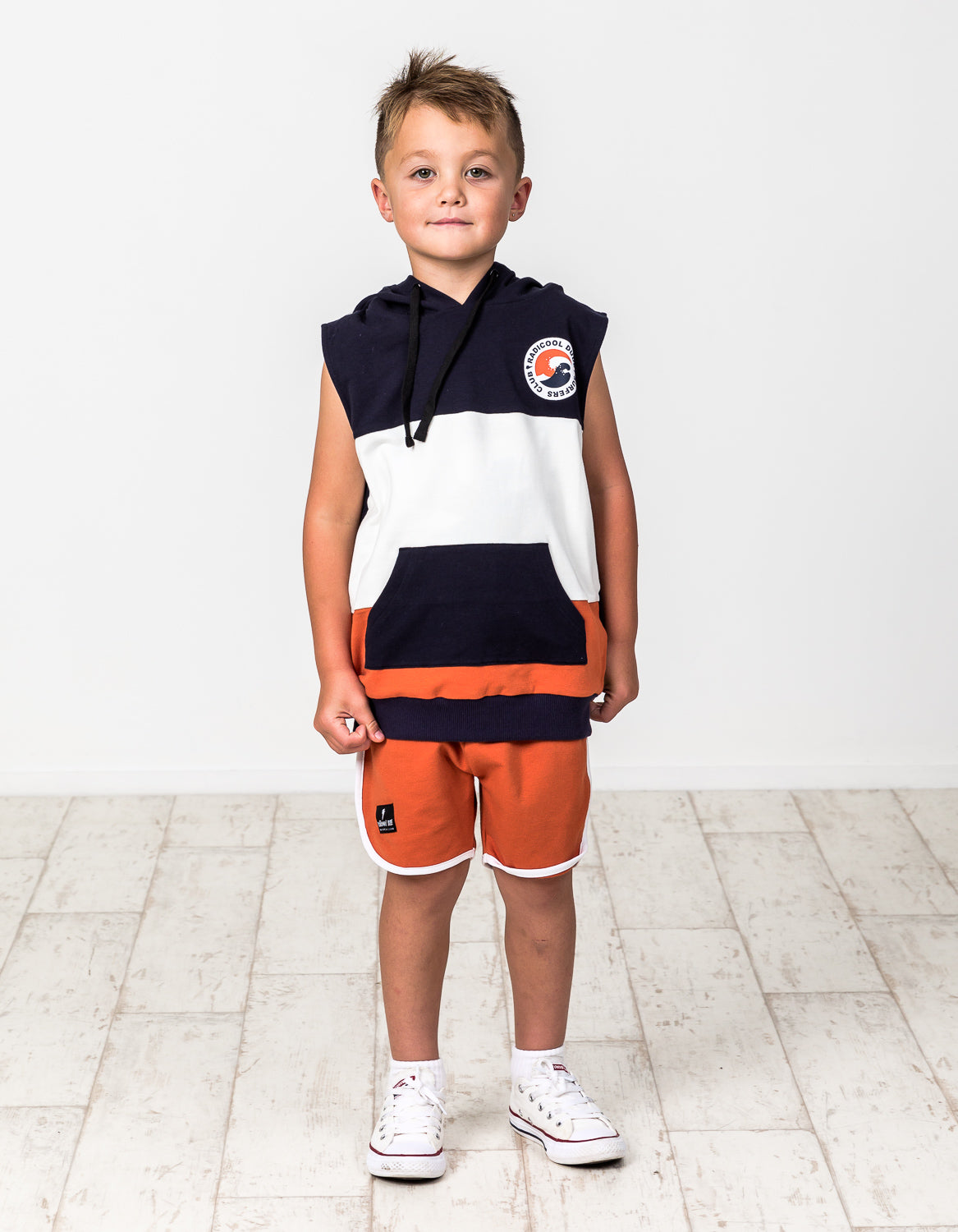 RD1423 SURF CLUB SLEEVELESS HOOD