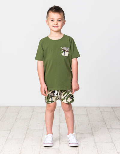 RD1439 JUNGLE LEMUR SHORTS