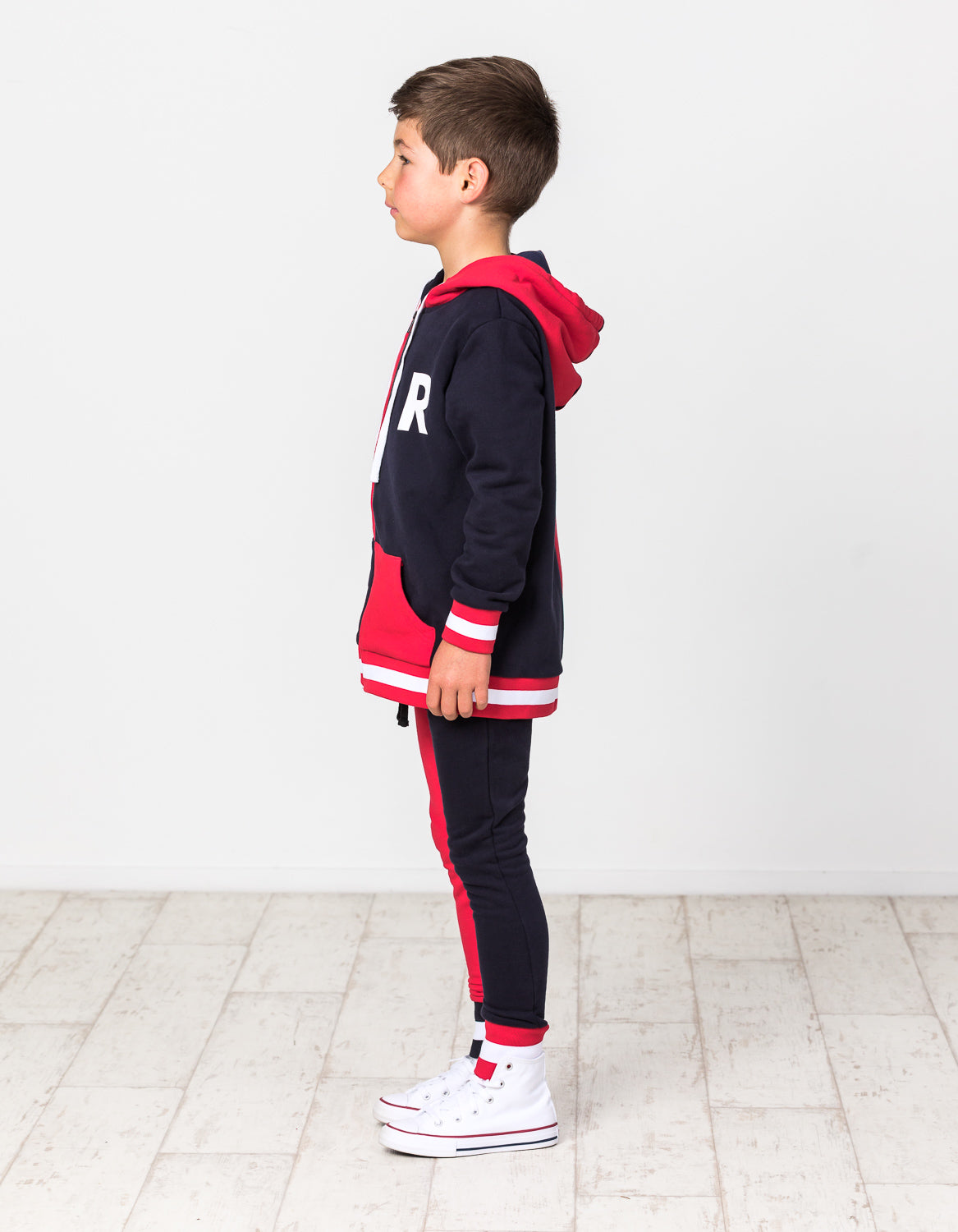 RD1521 DUDE PANT IN NAVY & RED