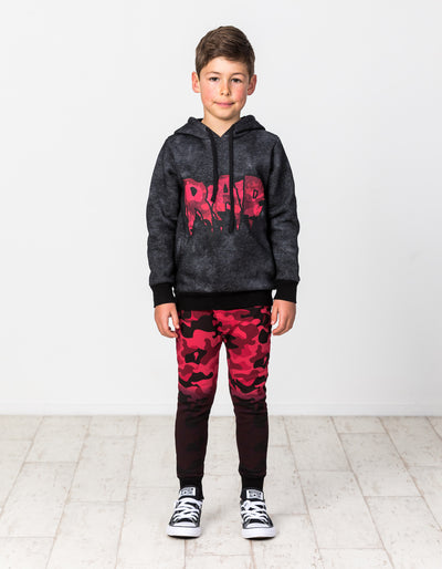 RD1538 DIP DYE RED CAMO PANT