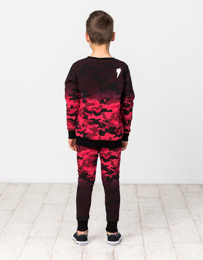 RD1538 DIP DYE RED CAMO PANT