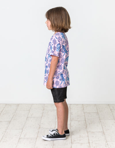 RD1602 TIGER DENIM SHORTS