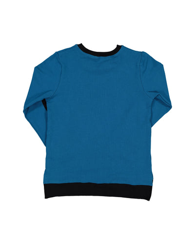 RT0604 TRIBE PATCH CREW IN TEAL