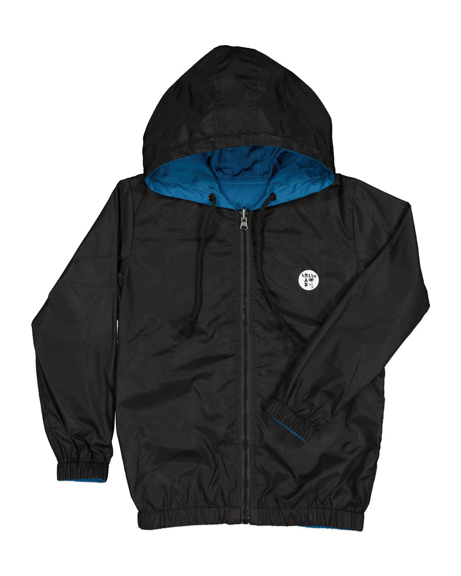 RT0614 TRIBE REVERSIBLE JACKET IN BLACK & TEAL