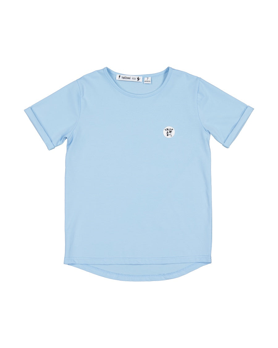 RT1301 RAD TRIBE TEE IN PALE BLUE