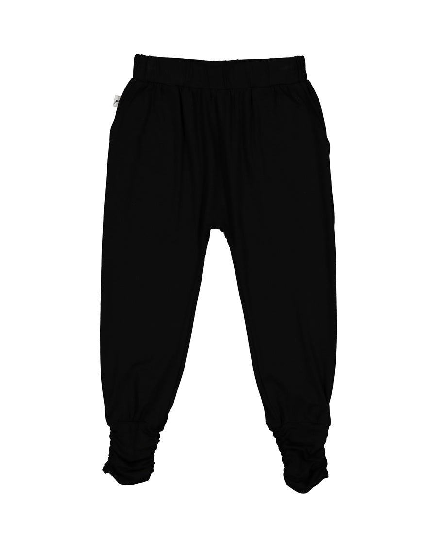 KR1407 SLOUCH PANTS IN BLACK