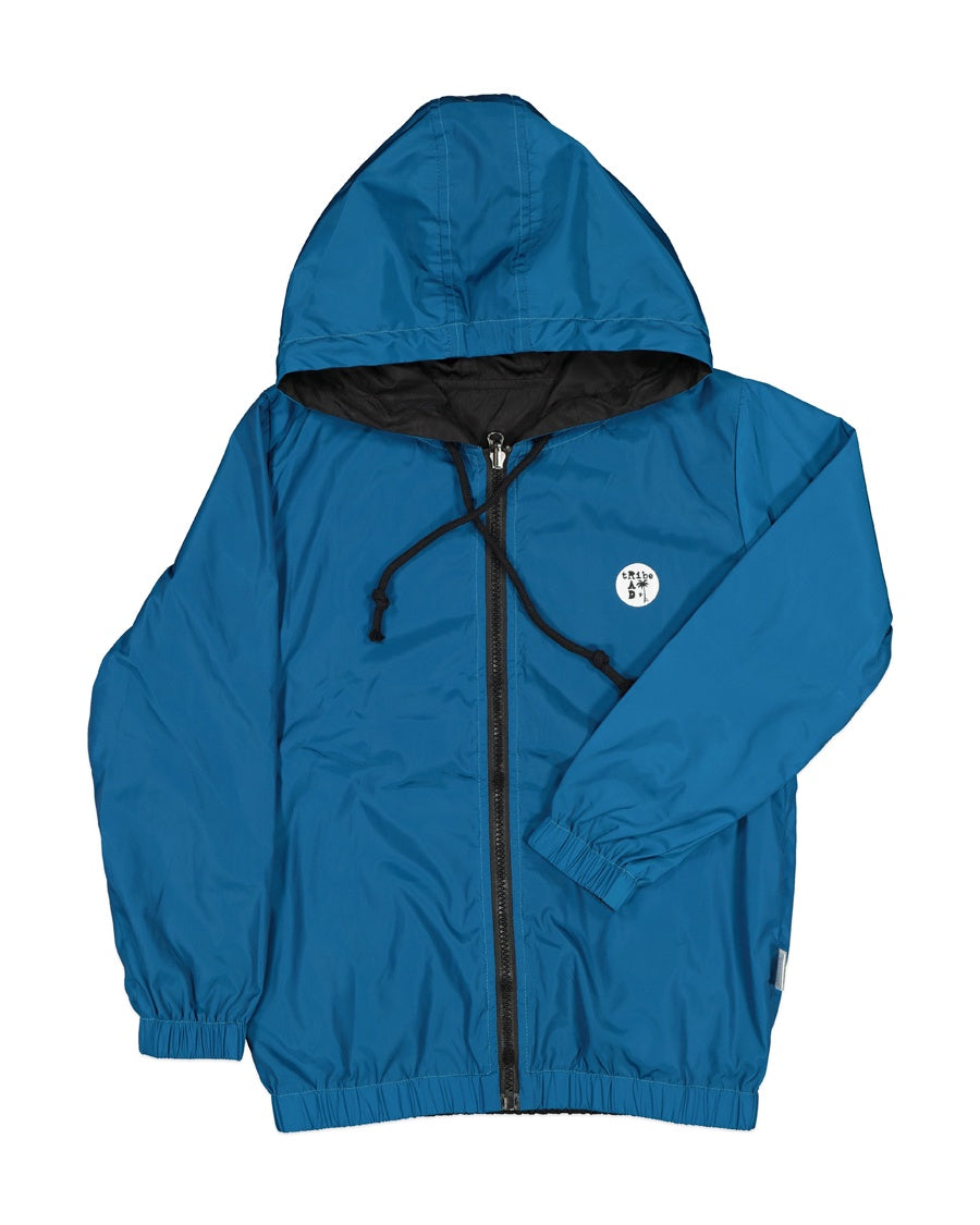 RT0614 TRIBE REVERSIBLE JACKET IN BLACK & TEAL